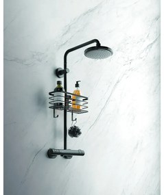 Raft pentru baie Metaltex Origin, negru