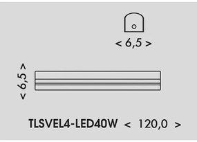 Corp de iluminat LED fluorescent Ecolite TLSVEL4-LED40W VELO LED/24/32/40W/230V alb
