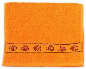 Prosop de maini KIDS pentru copii 30x50 cm portocaliu