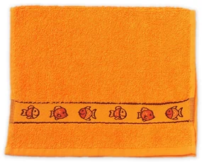 Prosop de maini KIDS pentru copii 30x50 cm portocaliu