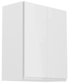 Supermobel Corp superior bucătărie cu două uși ASPEN G60, 60x72x32, alb/gri luciu