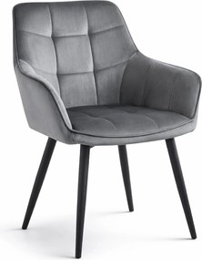 Scaun Bucatarie / Dining Warsil Catifea Gri