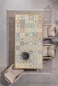 Scaun de grădină în culoare naturală din metal Kalimera – Bizzotto