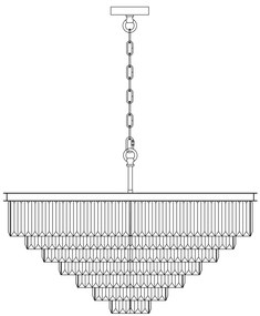 Candelabru Revero Maytoni E14, Auriu, MOD085PL-16BS, Germania