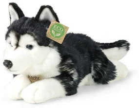 Jucărie pluș Câine Husky Rappa, 36 cm ECO-FRIENDLY