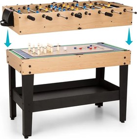 OneConcept GAME-STAR, masă de joc cu 37 jocuri, multigame, sertar pentru depozitare, mdf