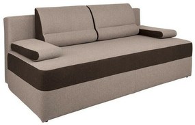 Canapea extensibilă Boston 117 Cutie de pat, Maro deschis, 89x208x106cm, 94 kg, Picioare: Plastic