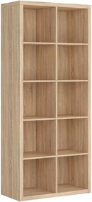 Biblioteca NEPO PLUS, stejar sonoma, PAL, 77x39x182 cm