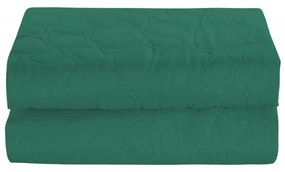 Cuvertura de pat verde cu model STONE Dimensiuni: 220 x 240 cm