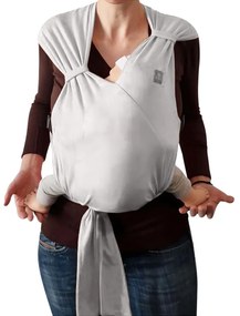 Sistem de purtat ergonomic pentru bebelusi Kidizi Wrapado Grey, 3,5-12 kg, bumbac 100%