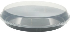 Castron de servit din plastic EH cu capac 35,5 x8,5 cm, negru
