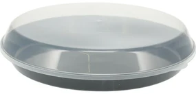 Castron de servit din plastic EH cu capac 35,5 x8,5 cm, negru
