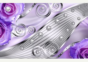 Fototapet 3D, O viziune violet Art.05174