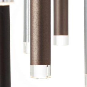 Brilliant - Lustră suspendată LED dimabilă pe cablu CEMBALO LED/70W/230V crom/negru/maro
