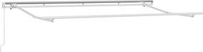 vidaXL Cadru de copertină Manual Alb 4 x 2 m Metal