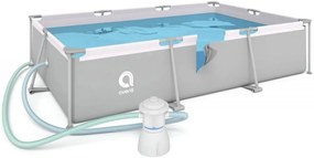 Bazin de grădină cu filtrare 300 x 207 x 65 cm