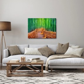 Tablou - Pădure de bambus japoneză (70x50 cm)
