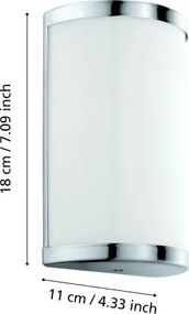 Eglo 95773 - Corp de iluminat LED perete CUPELLA 2xLED/4,5W/230V
