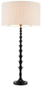 Veioza, Lampa de masa design LUX, Lemn, Tesatura, Arabella