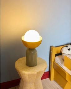 Osram - Lampă de masă DECOR BOWL 1xE14/25W/230V verde/galben