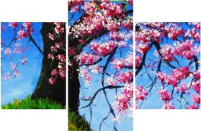 Tablou - Cireș înflorit - pictură (90x60 cm)