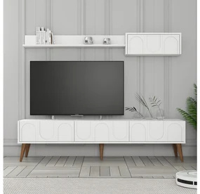 Mobilier living Bipemu 4 (alb + nuc). 1095713