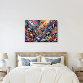 Tablou - Graffiti multicolor (90x60 cm)
