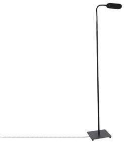 Lampă de podea modernă, neagră, cu LED în 4 trepte, reglabilă - Botot