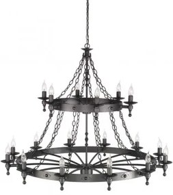Candelabru clasic WARWICK 18 becuri E14 Elstead WR18 GR