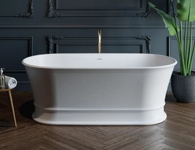 Cada baie freestanding ovala, compozit, 170 x 84 cm, Cast Marble Alcamo 170 x 84 cm