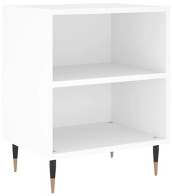 826764 vidaXL Noptieră, alb, 40x30x50 cm, lemn compozit