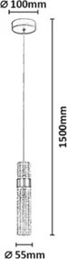 Rabalux 72186 - Lustră LED suspendată pe cablu ONIXO LED/8W/230V 3000K