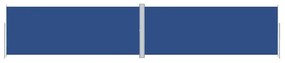 Copertina laterala retractabila, albastru, 200x1000 cm Albastru, 200 x 1000 cm