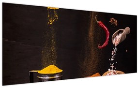 Tablou - Condimente în mișcare (120x50 cm)