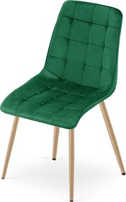 Scaun de masa SPLIT VELVET, verde