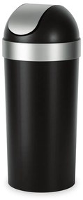 Coș de gunoi negru din plastic 62 l Venti – Umbra