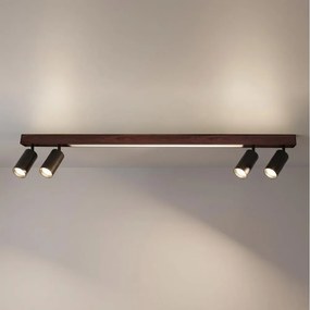BRILAGI - Spot LED SELE 4xGU10/30W/230V + LED/25W negru/decor cu cireșe