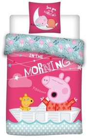 Lenjerie de pat copii Pepa roz