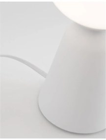 Veioza, lampa de masa design modern ZERO gips alb NVL-9577011