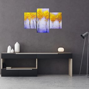 Tablou - Copaci galbeni (90x60 cm)