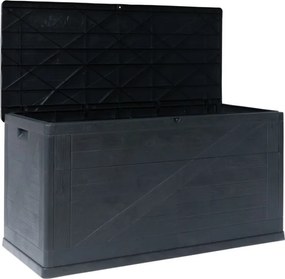 WOOD cutie de depozitare din plastic pentru grădină 420 L, g