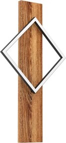 Eglo 901934 - Aplica LED de perete BOYAL, 13 W, 230 V, negru/maro