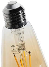 Set de 5 becuri LED cu filament E27, reglabile, ST64, aurii, 4,5 W, 450 lm, 2200 K