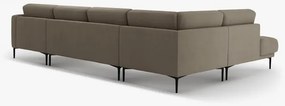 Coltar panoramic Bemy 7 locuri catifea Salvador L373 cm