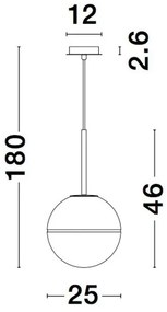 Pendul modern design deosebit CANTONA, 25cm NVL-9960612