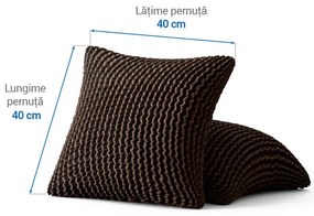 Huse bielastice COSTINA tutunului feţe de pernă 2 buc (40 x 40 cm)