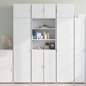 vidaXL Dulap de depozitare, alb, 70x42,5x225 cm, lemn prelucrat