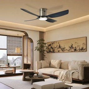 Immax NEO 07282L - Ventilator de tavan PURE cu LED+CCT, cu dimmer, 24W/230V, Wi‑Fi Tuya + telecomandă