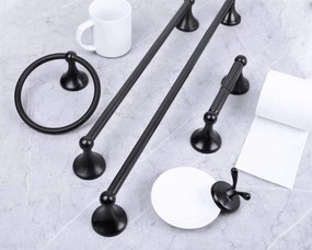 Suport hartie igienica negru 332869A