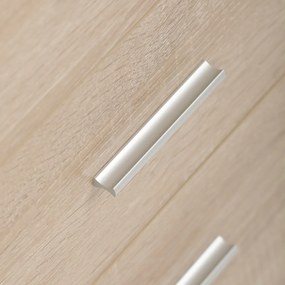 Masă de birou 3218 SON, alb și stejar sonoma